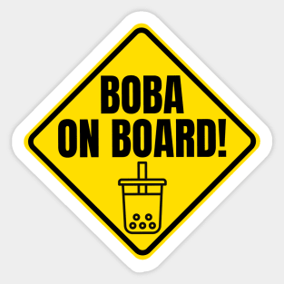 Boba On Board Sticker